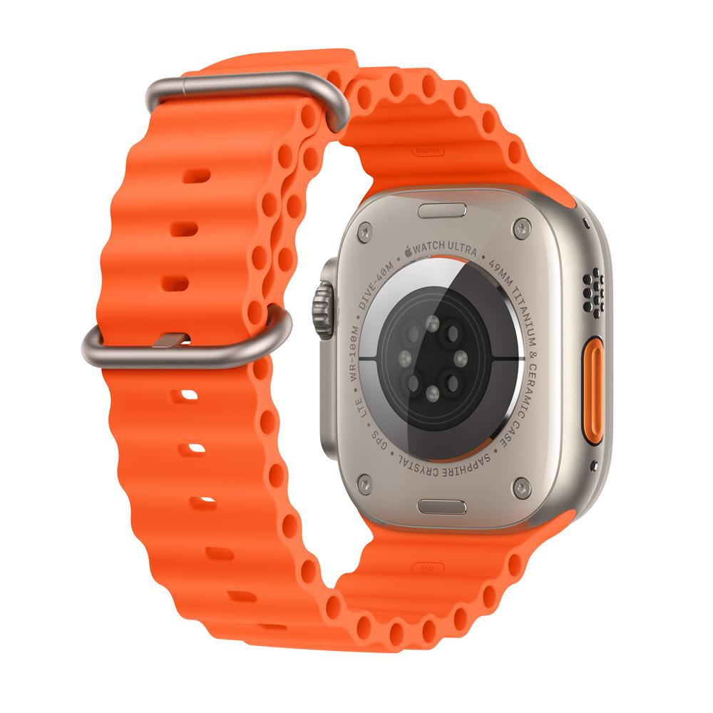 Apple Watch Ultra 2 GPS + Cellular • Caja de titanio de 49 mm • Correa Ocean naranja