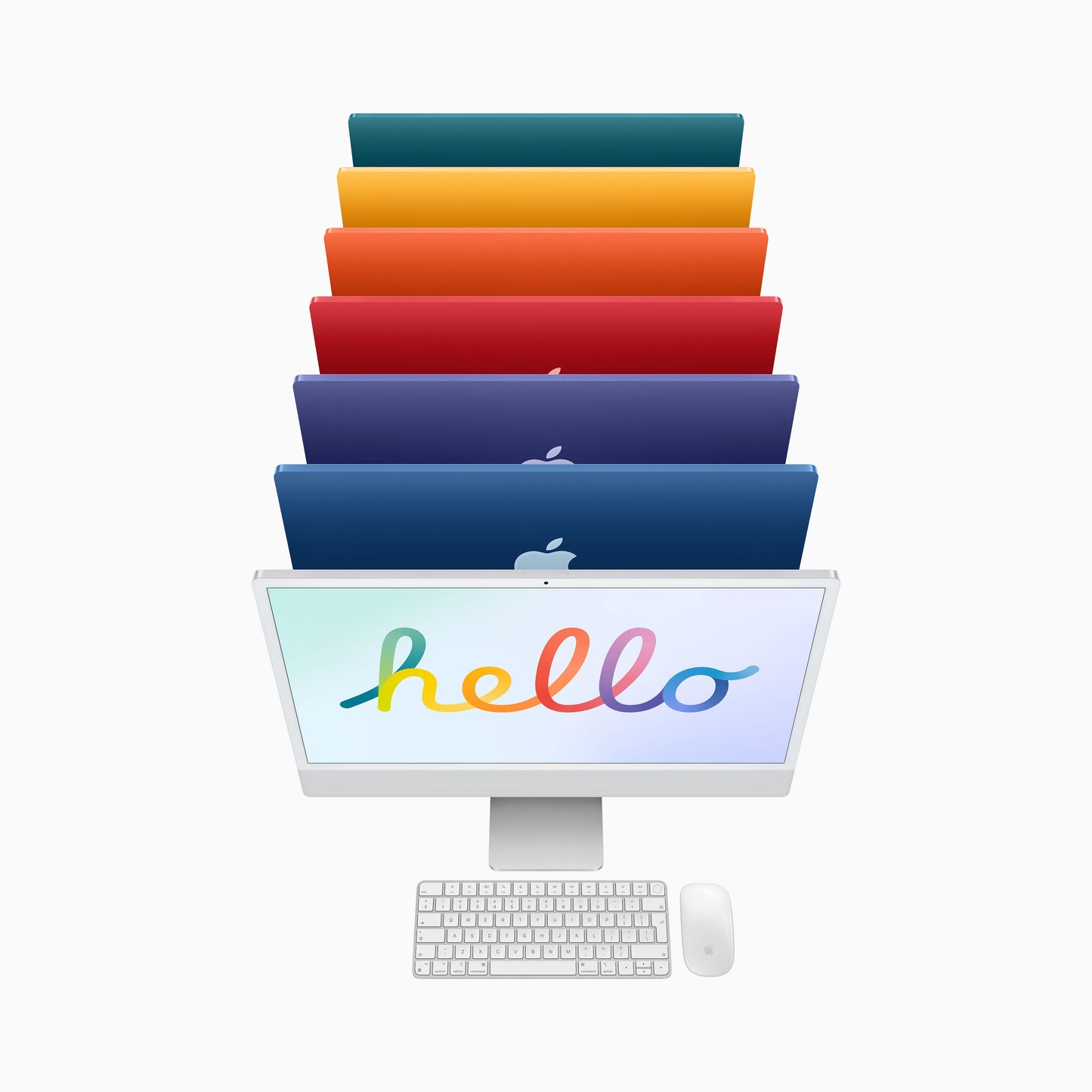 iMac con pantalla Retina 4,5K de 24 pulgadas: Chip M1 de Apple con CPU de ocho núcleos y GPU de ocho núcleos, 256 GB SSD - Azul