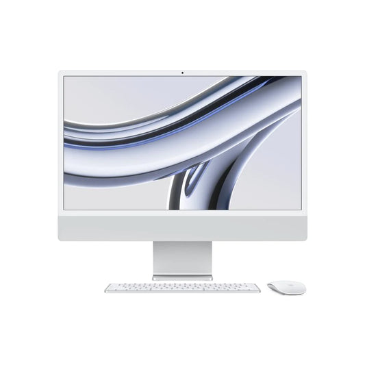 iMac con pantalla Retina 4,5K de 24 pulgadas Chip M3 de Apple con CPU de 8 núcleos y GPU de 10 núcleos 8GB Plata 512 GB