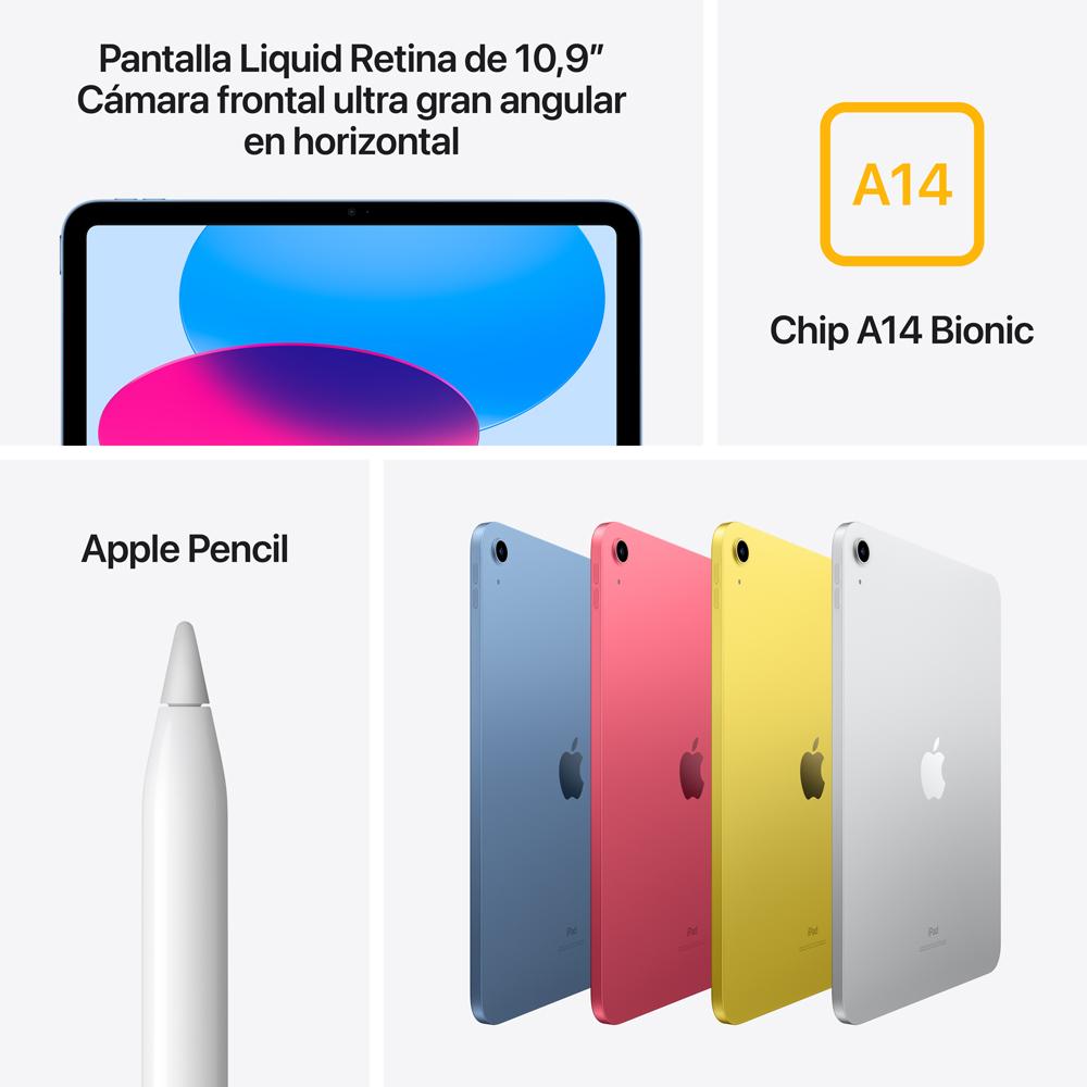 2022 iPad de 10,9 pulgadas Wi-Fi 64 GB - Rosa (10.ª generación)