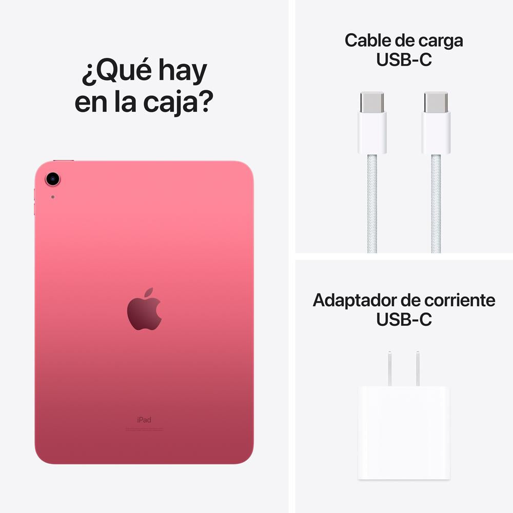 2022 iPad de 10,9 pulgadas Wi-Fi 64 GB - Rosa (10.ª generación)