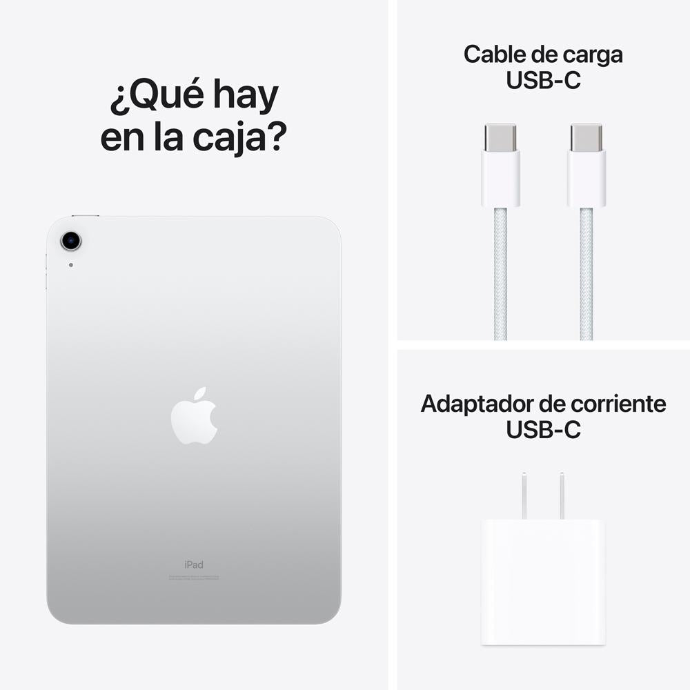 2022 iPad de 10,9 pulgadas Wi-Fi 64 GB - Plata (10.ª generación)