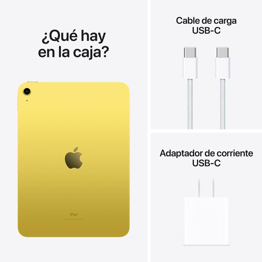 2022 iPad de 10,9 pulgadas Wi-Fi 256 GB - Amarillo (10.ª generación)