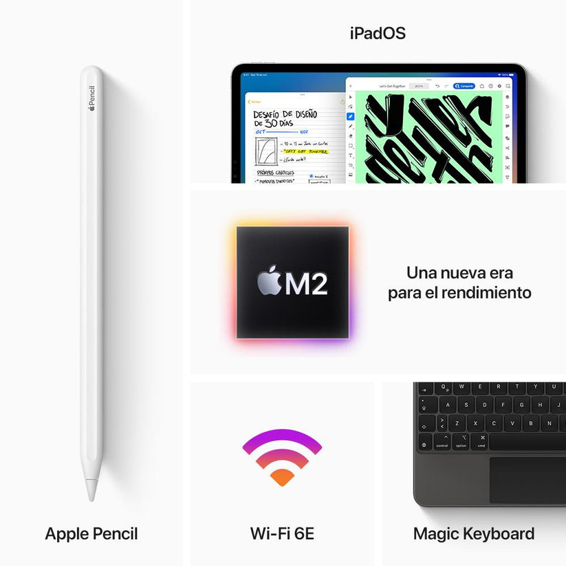 2022 iPad Pro de 12,9 pulgadas Wi-Fi 128 GB - Gris espacial (6.ª generación)