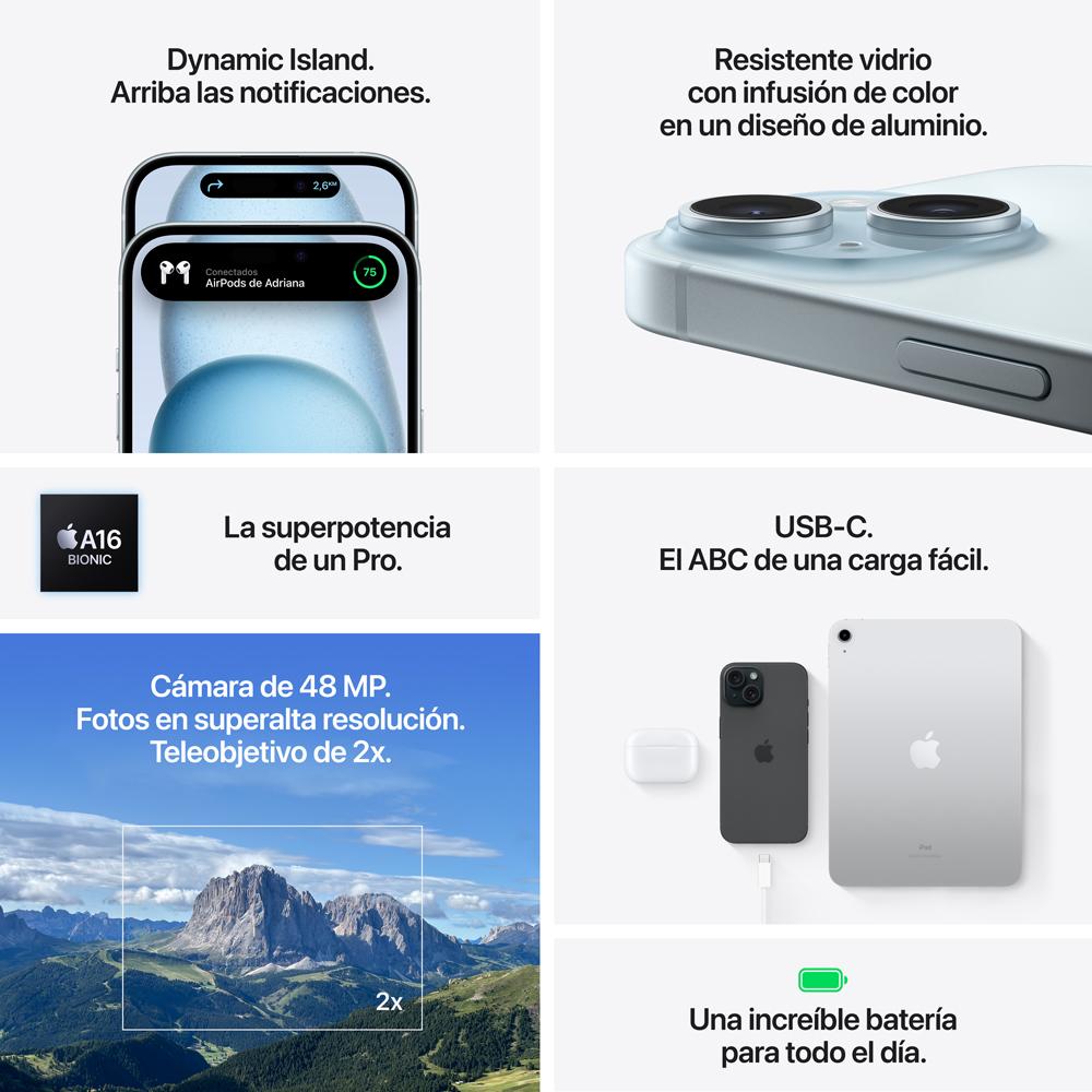 iPhone 15 Plus 256 GB Azul