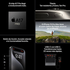 iPhone 15 Pro 128 GB Titanio natural