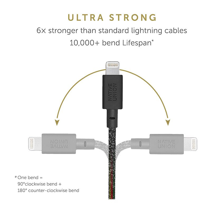 Cable Lightning USB 3 Mt Cosmos - Negro