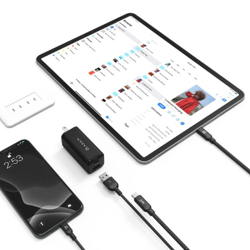 Cargador Pared Adam Elements OMNIA 65W USB-C - Negro