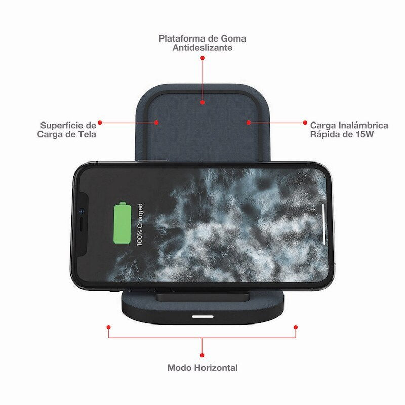 Soporte de Carga Inalambrica MOPHIE de 15W - Negro