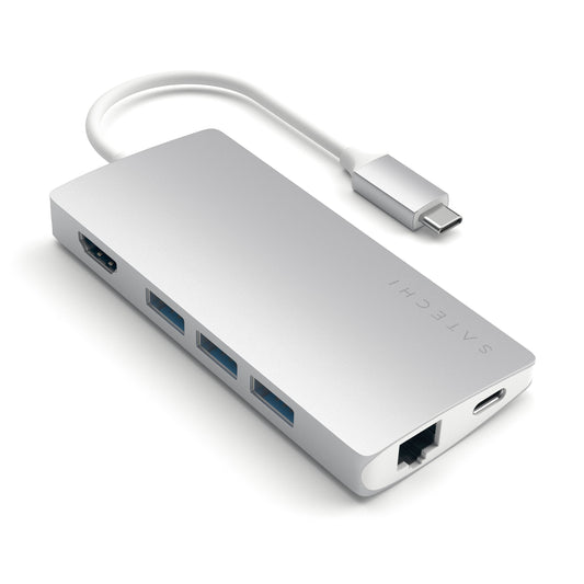 Adaptador Satechi Type-C Multipuerto 4K Ethernet - Gris