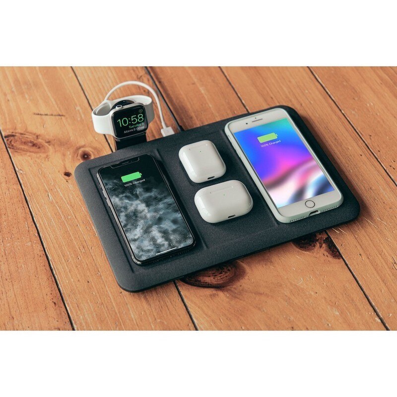 Base de carga inalámbrica Mophie 4 en 1 de 10W - Negro