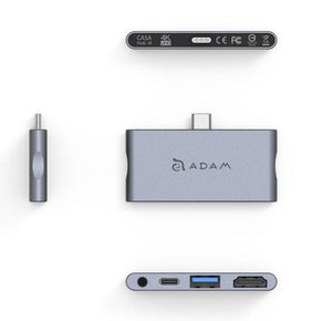 Multipuerto USB-C iPad Pro CASAHUB i4 Gris Espacial