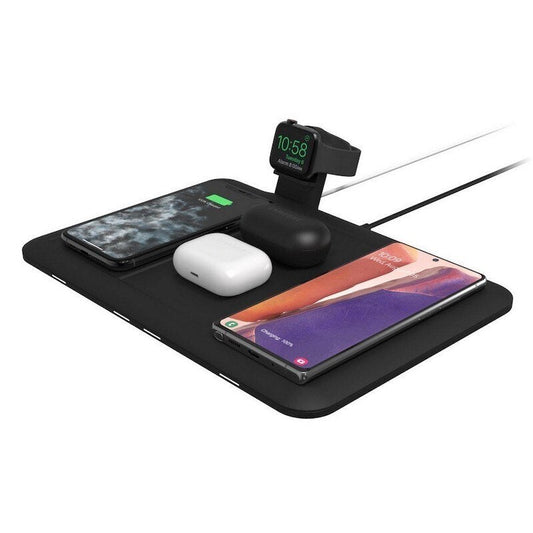 Base de carga inalámbrica Mophie 4 en 1 de 10W - Negro
