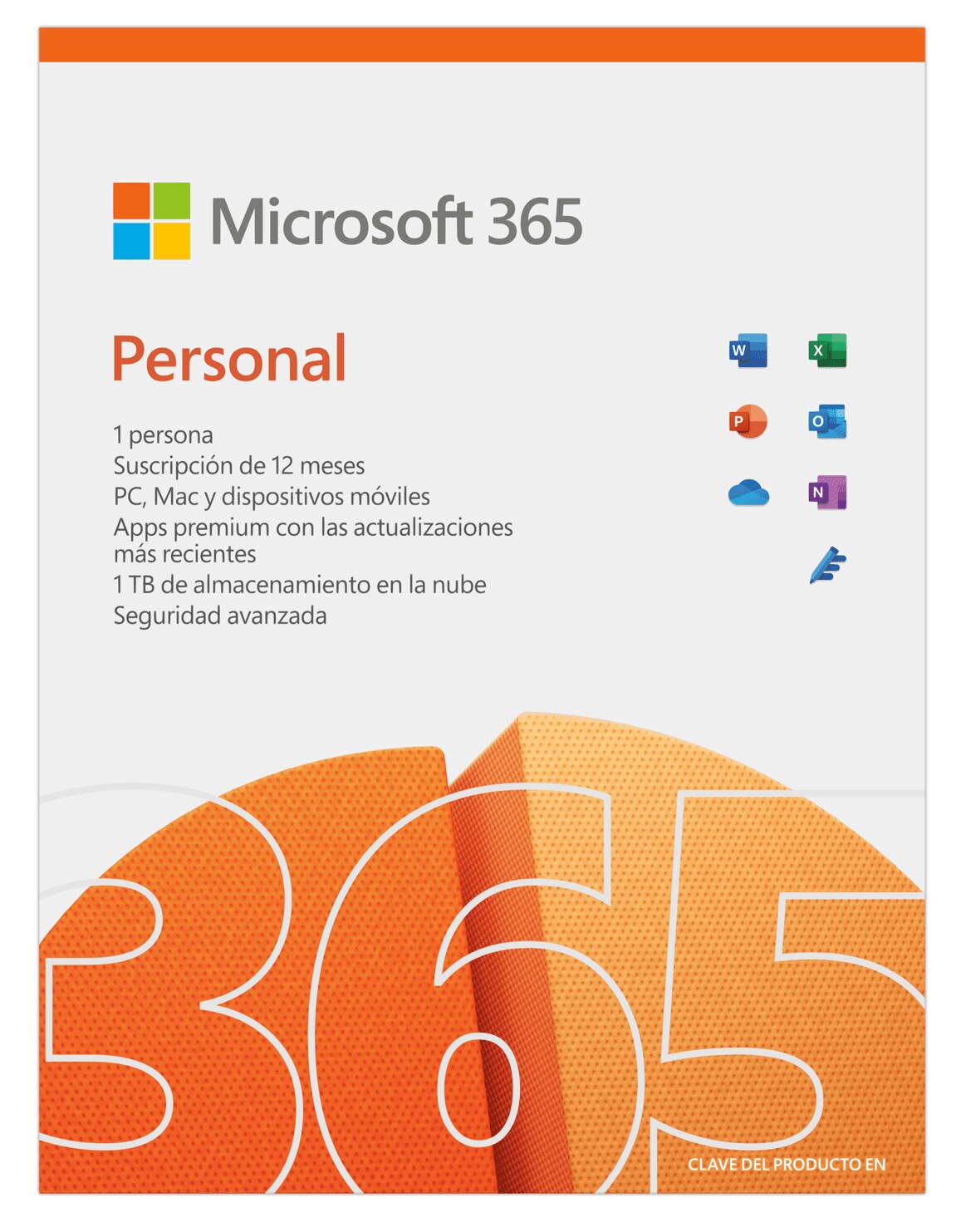 MICROSOFT 365 PERSONAL | SUSCRIPCION 12 MESES | 1 USUARIO