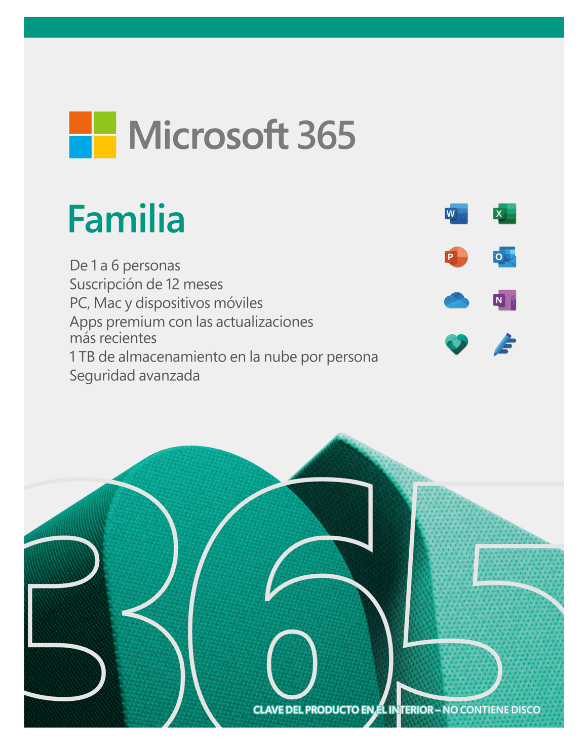 MICROSOFT 365 FAMILIA | SUSCRIPCIÓN 12 MESES | 6 USUARIOS
