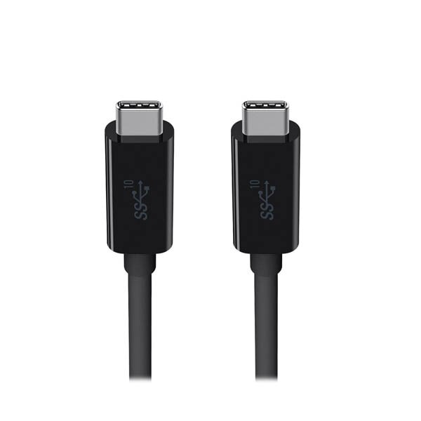 Cable Belkin USB-C a USC-C - 1 M - Súper Speed 3.1 Tranferecia Hasta 10 Gbps - Negro
